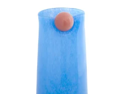 New Present time - Vase Bolita glass large soft blue w. soft orange