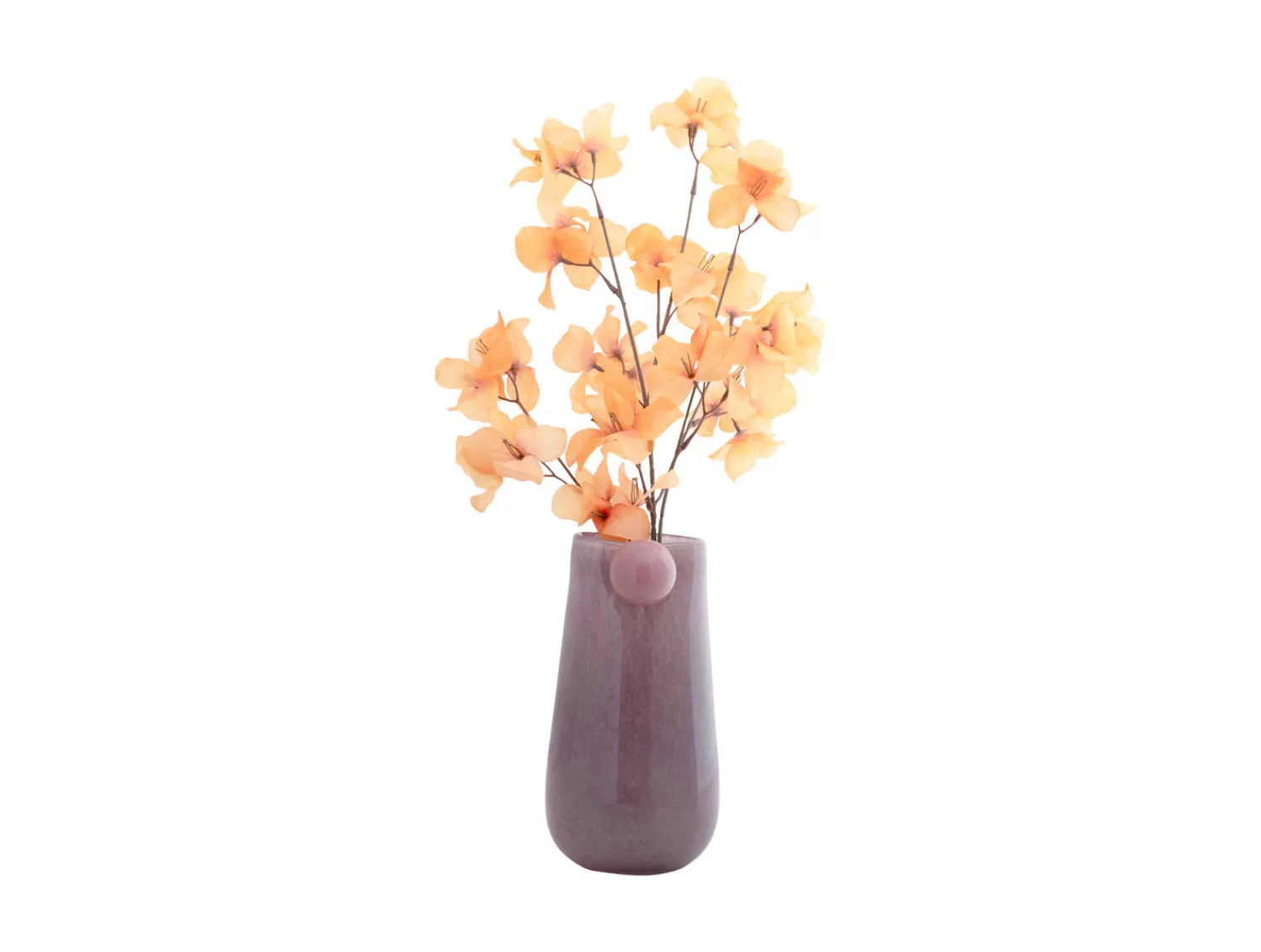 New Present time - Vase Bolita glass medium soft purple w. soft pink