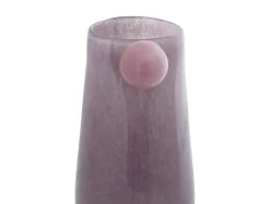 New Present time - Vase Bolita glass medium soft purple w. soft pink