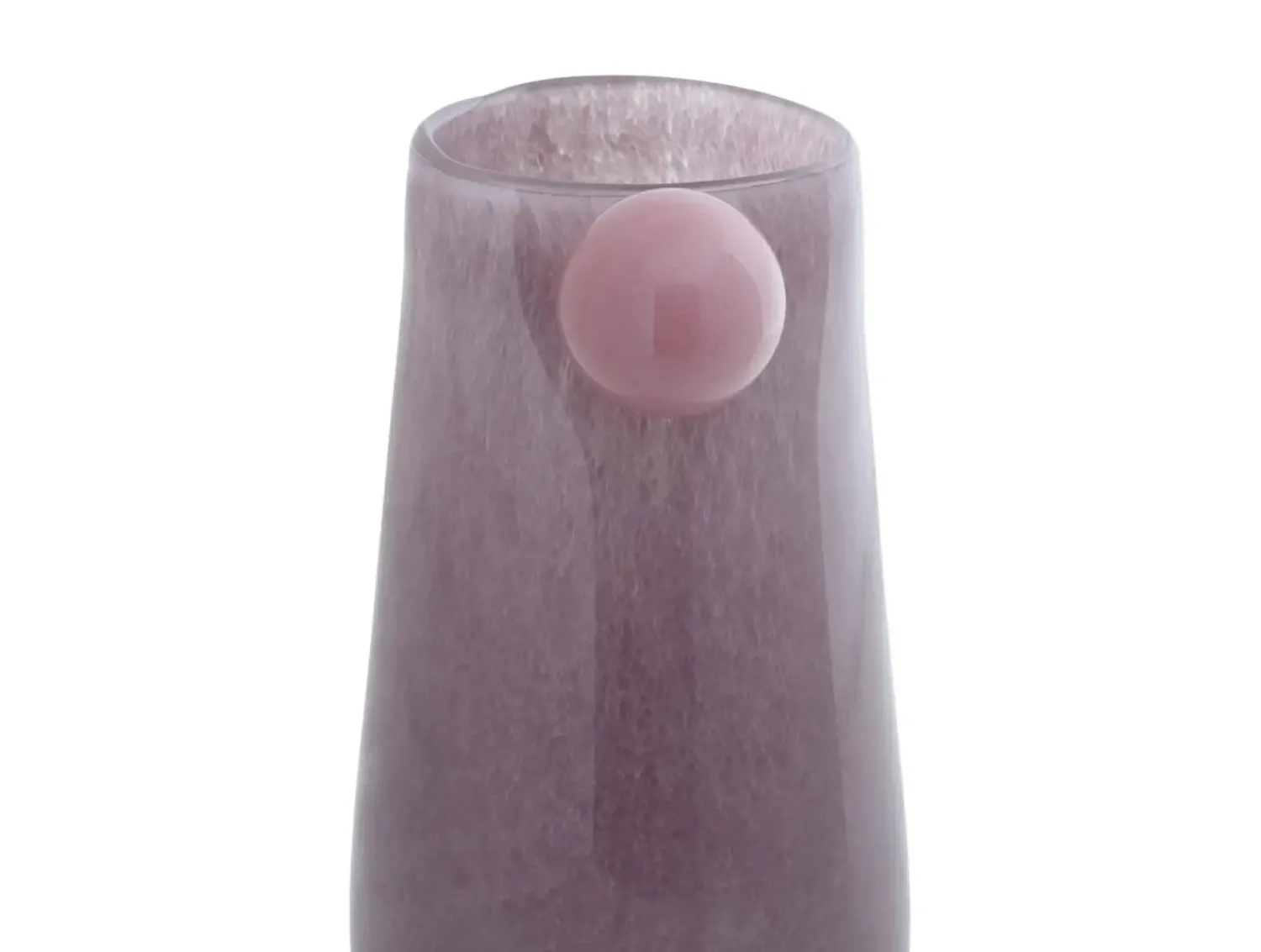 New Present time - Vase Bolita glass medium soft purple w. soft pink