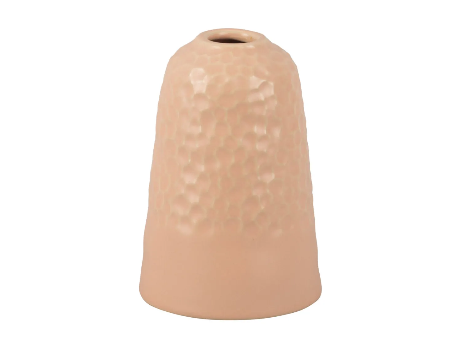 New Present time - Vase Carve Wide ceramic matt soft pink