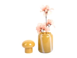 Online Present time - Vase Dulce Raya small ochre yellow