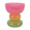 Hot Present time - Vase Funky Vibes glass wide multi colour