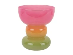 Hot Present time - Vase Funky Vibes glass wide multi colour