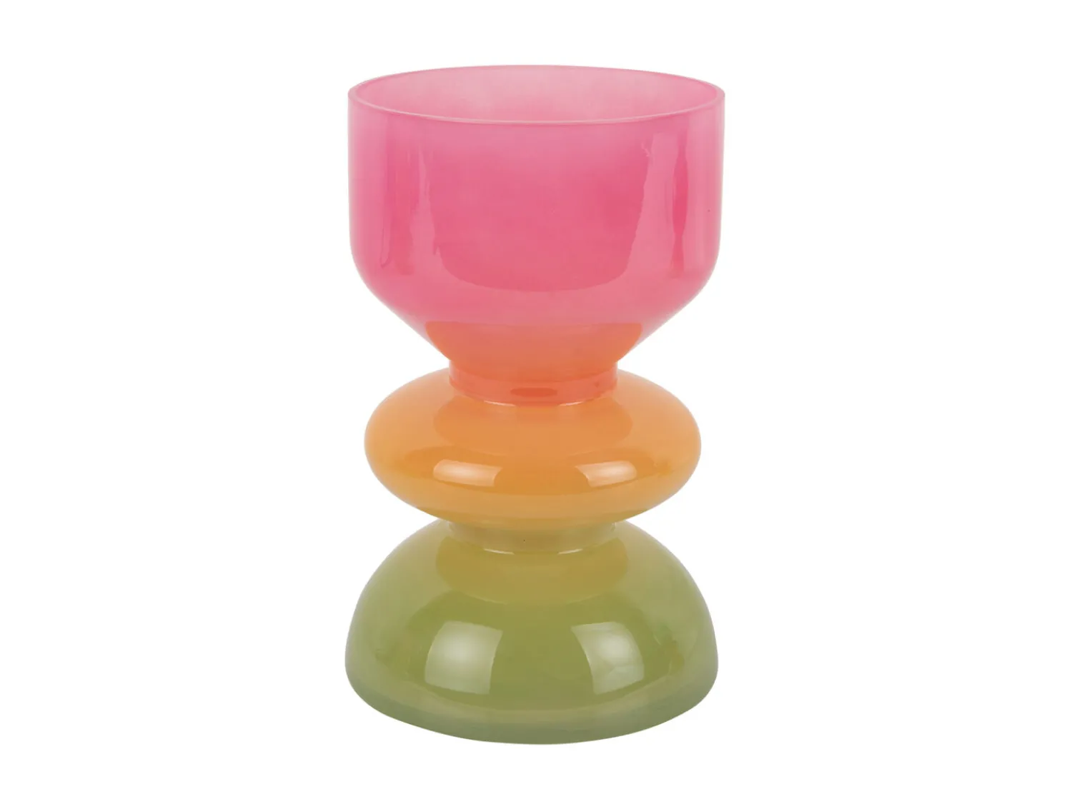 Sale Present time - Vase Funky Vibes glass small multi colour