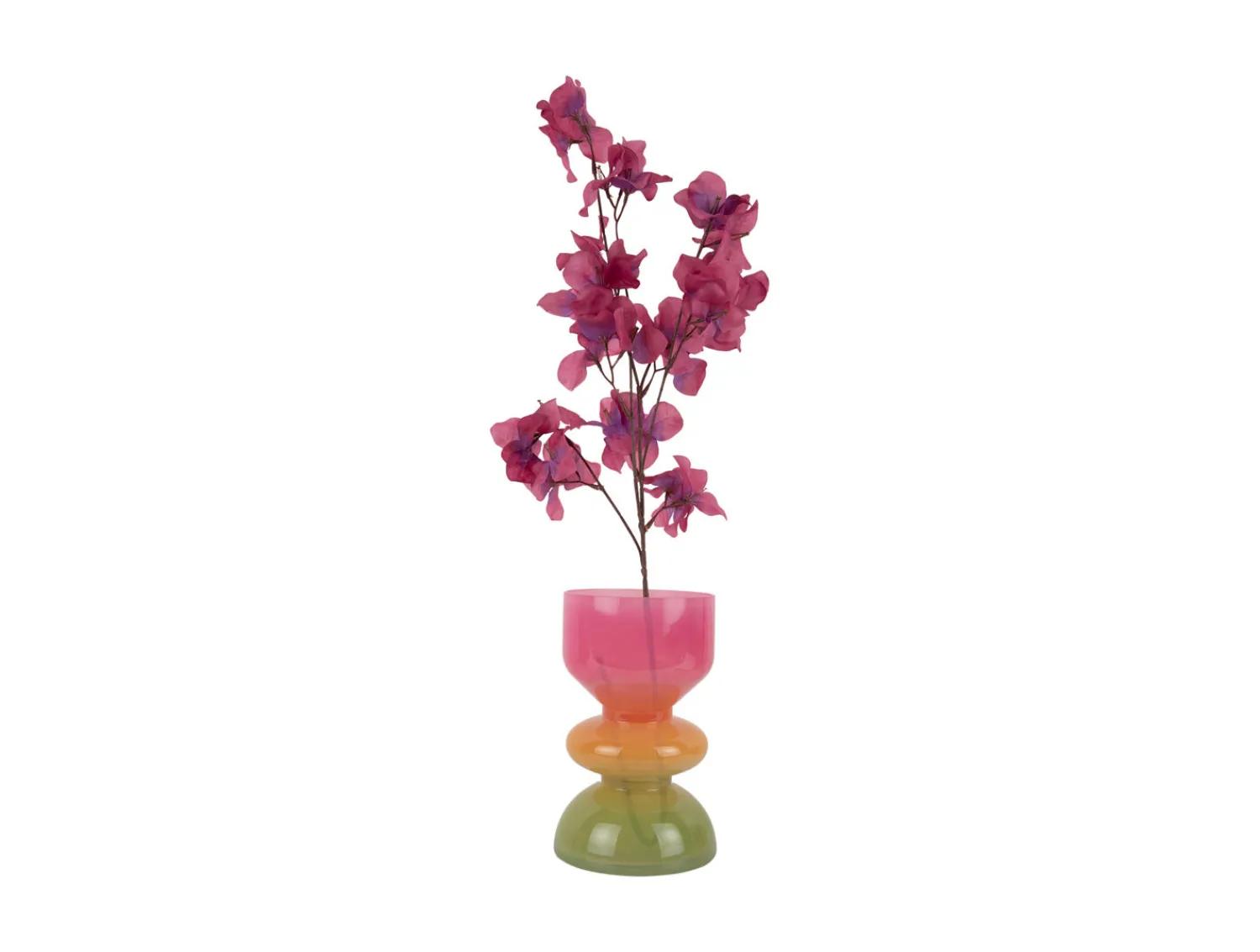 Sale Present time - Vase Funky Vibes glass small multi colour