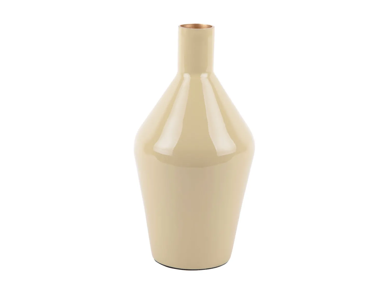 Outlet Present time - Vase Ivy bottle cone iron enamel latte brown