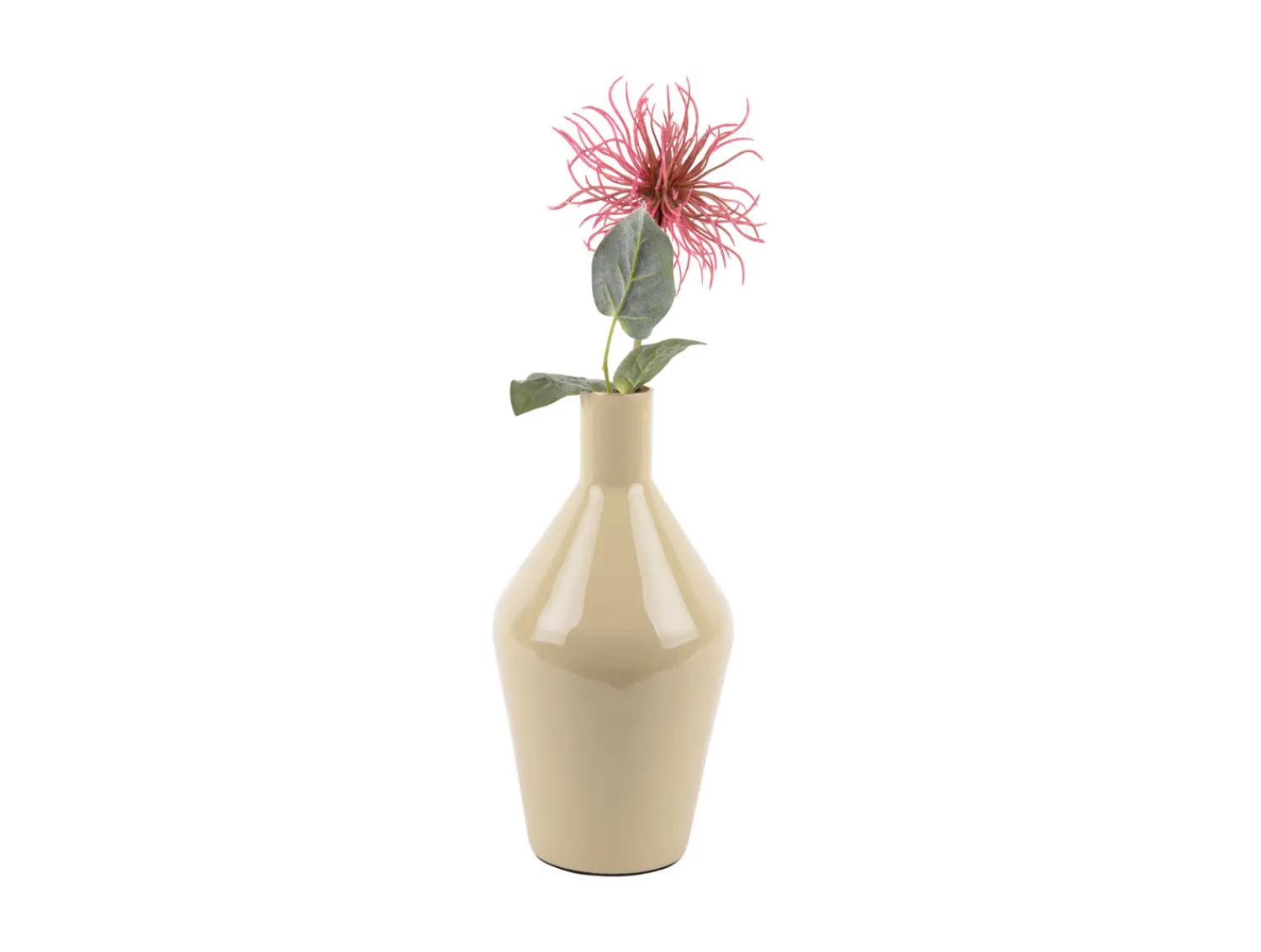 Outlet Present time - Vase Ivy bottle cone iron enamel latte brown