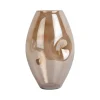 Clearance Present time - Vase Luster organic shiny chocolate brown