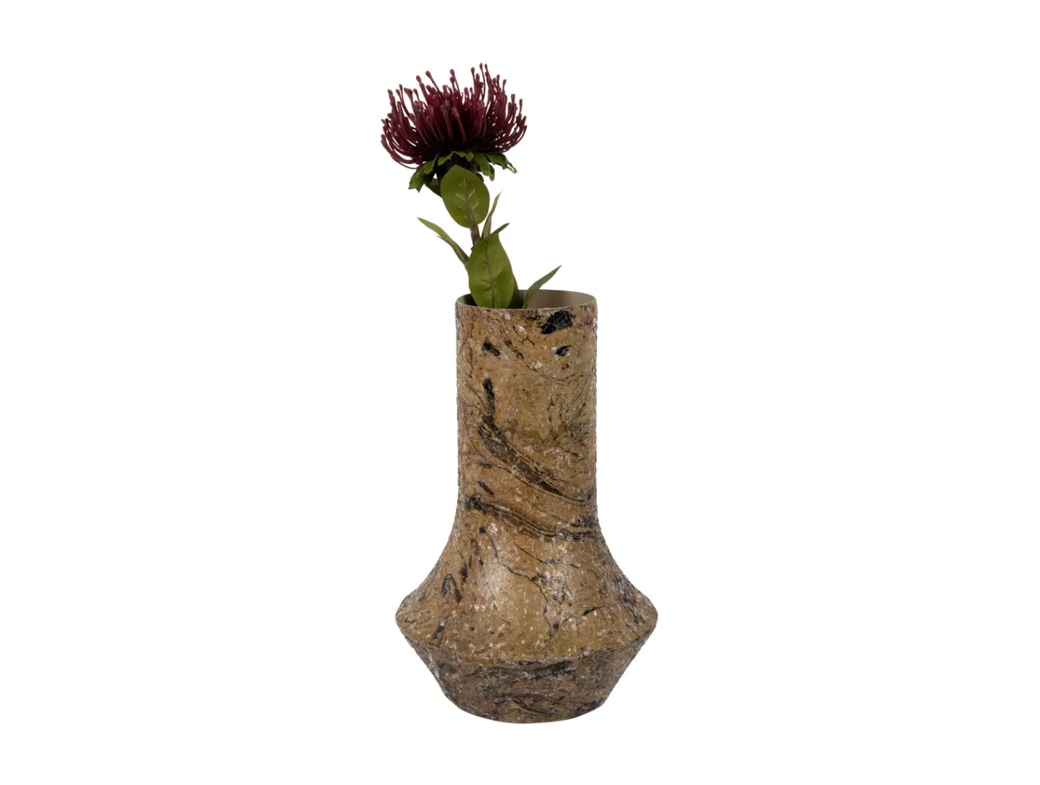 Discount Present time - Vase Mosaic Marble brown