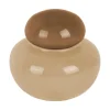 Best Present time - Vase Nuevo Dulce small soft brown w. dark brown lid