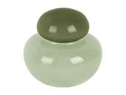 Online Present time - Vase Nuevo Dulce small soft green w. jungle green lid