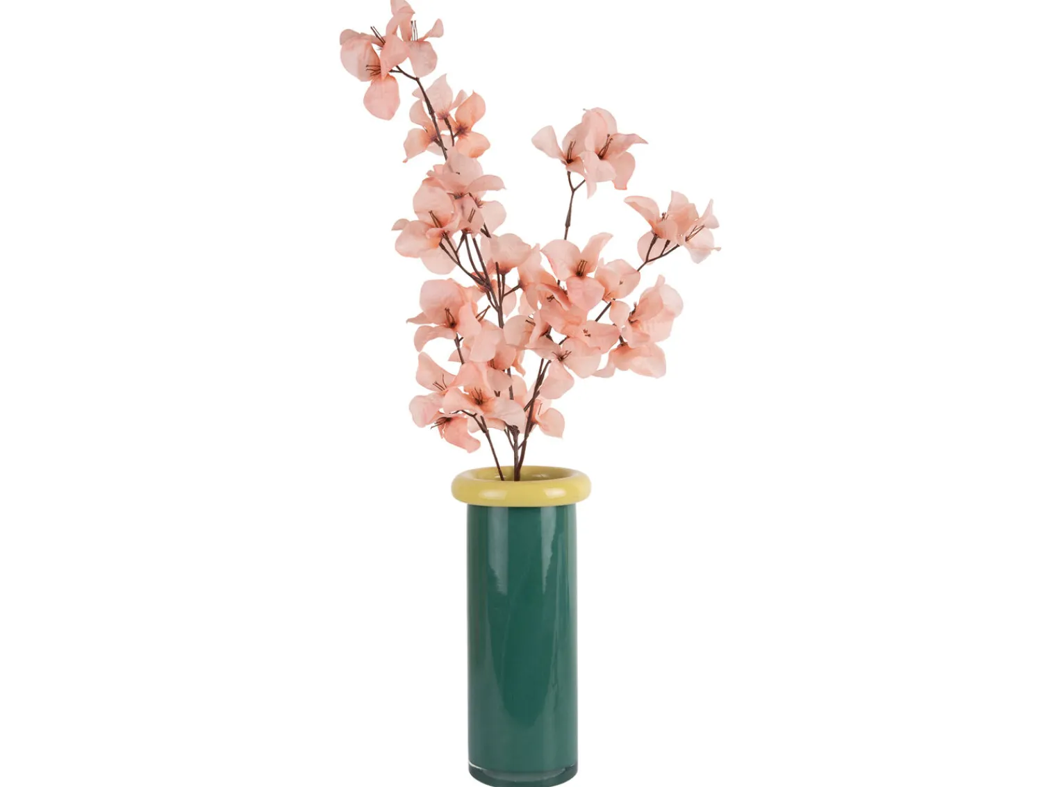 New Present time - Vase Plegado L retro green w. soft yellow