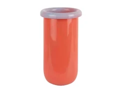 Hot Present time - Vase Plegado M bright orange w. soft purple