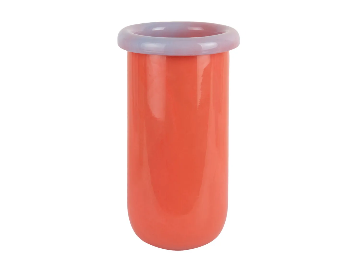 Hot Present time - Vase Plegado M bright orange w. soft purple