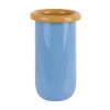 Discount Present time - Vase Plegado M soft blue w. mango yellow