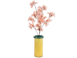 Best Present time - Vase Plegado S soft yellow w. retro green