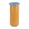Sale Present time - Vase Plegado XL mango yellow w. soft blue