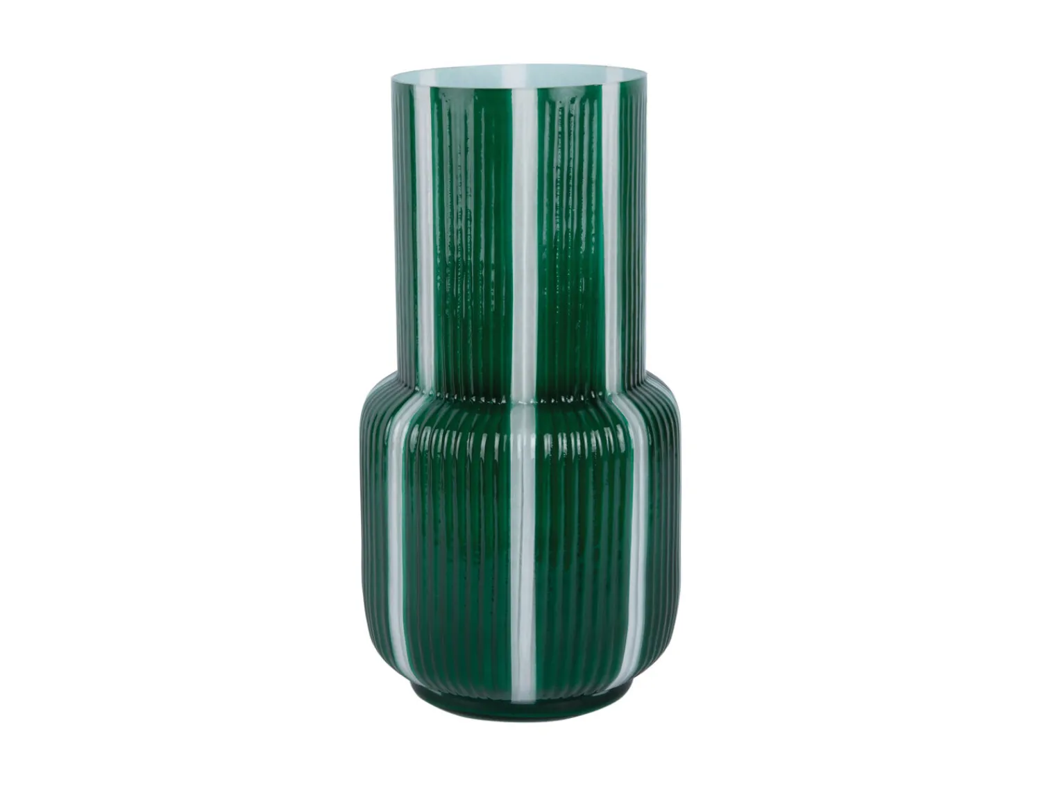Clearance Present time - Vase Rayado Retro high retro green