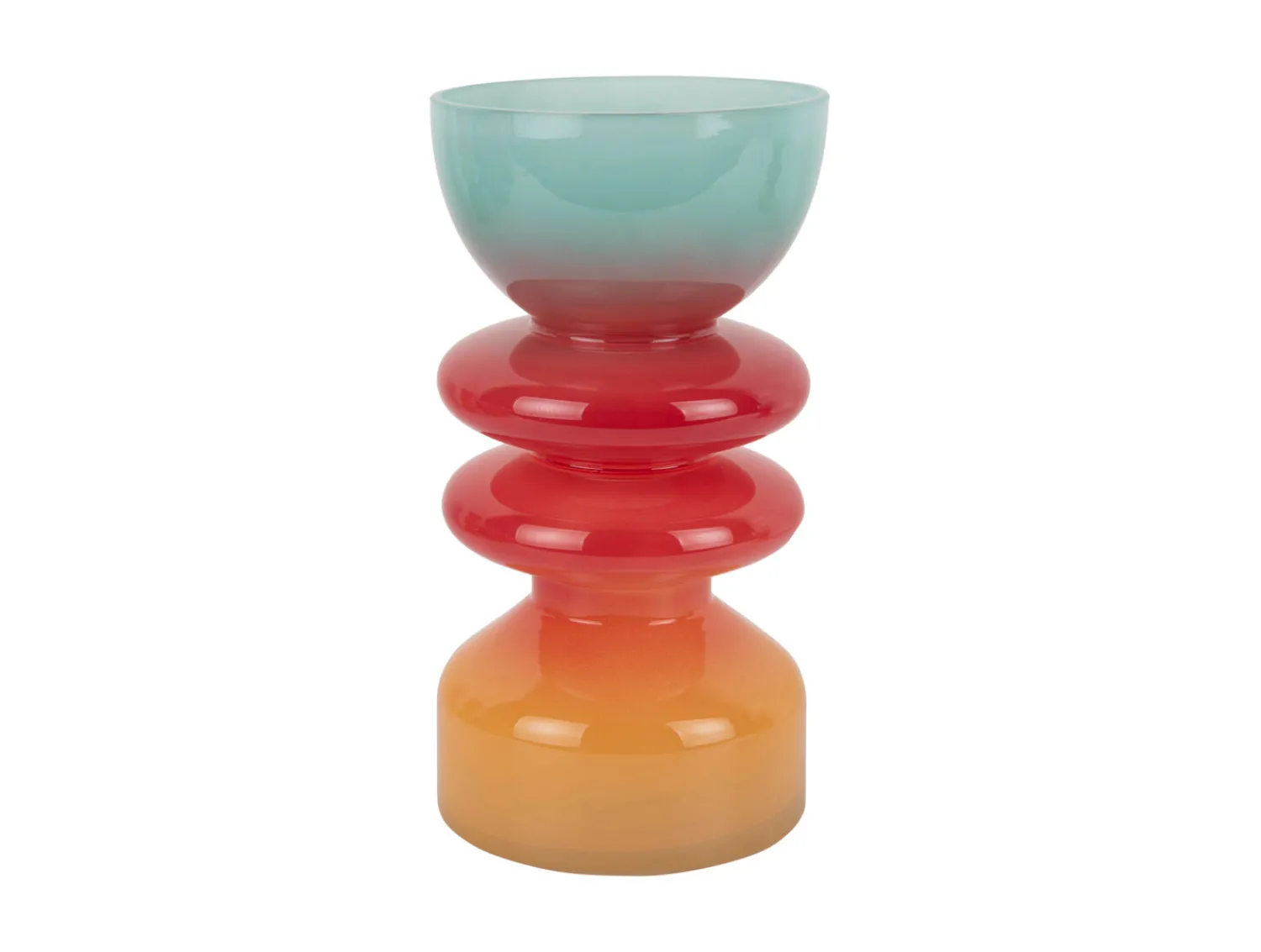 New Present time - Vase Summer Vibes glass large multi colour