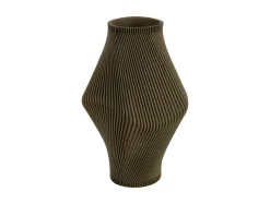 Hot Present time - Vase Twisted Rib large army green