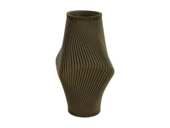 Hot Present time - Vase Twisted Rib large army green