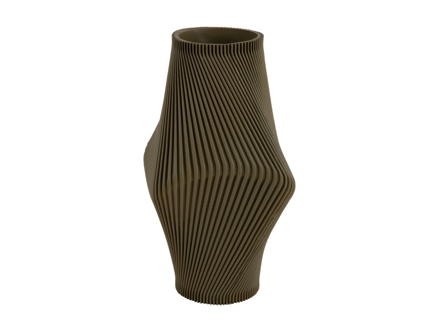 Hot Present time - Vase Twisted Rib large army green