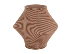Outlet Present time - Vase Twisted Rib soft brown