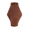 New Present time - Vase Twisted Rib large warm brown