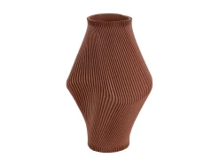 New Present time - Vase Twisted Rib large warm brown