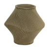 Outlet Present time - Vase Twisted Rib tea green