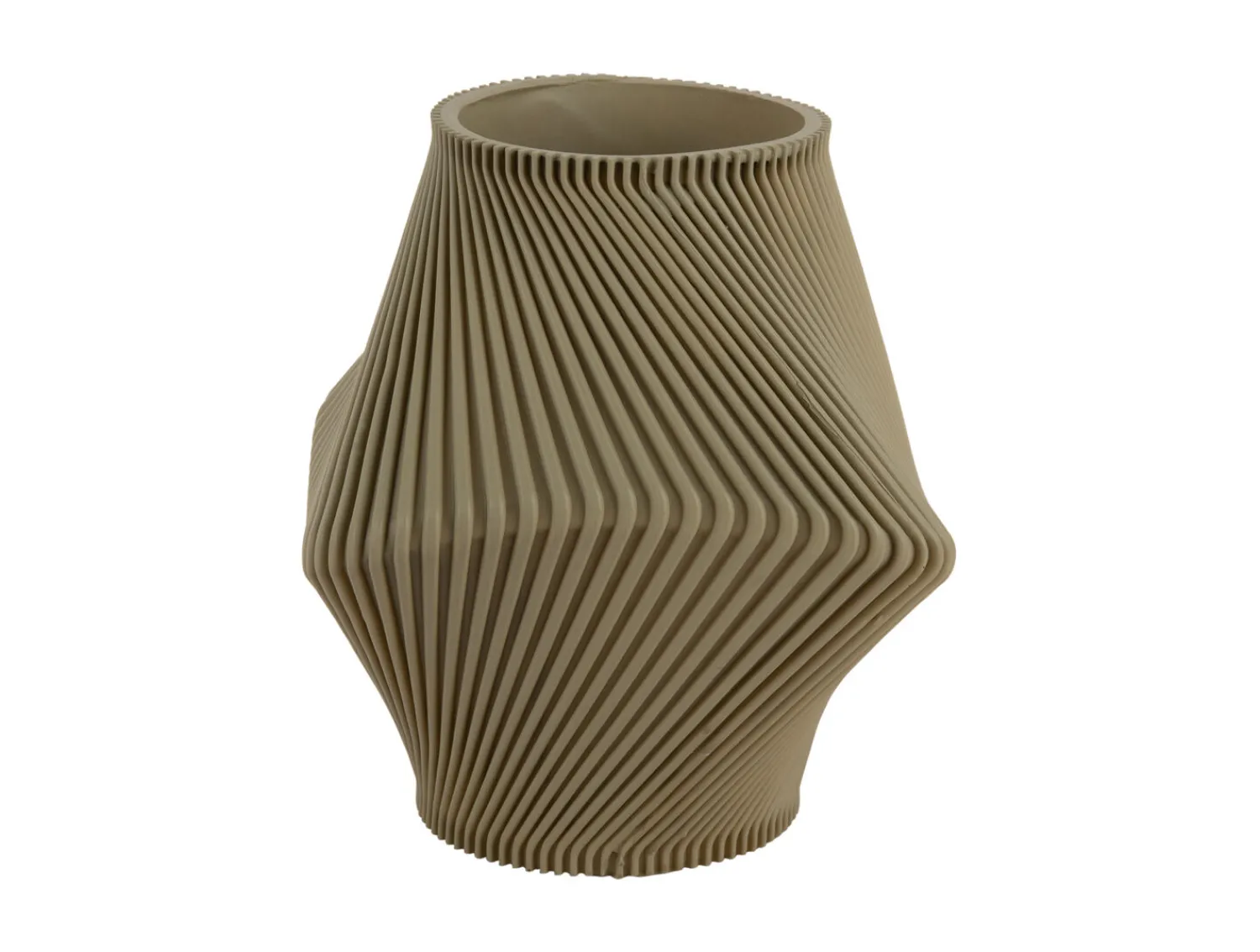 Outlet Present time - Vase Twisted Rib tea green