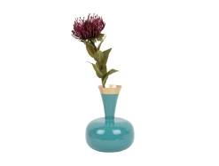 Hot Present time - Vase Yara enamel turquoise blue