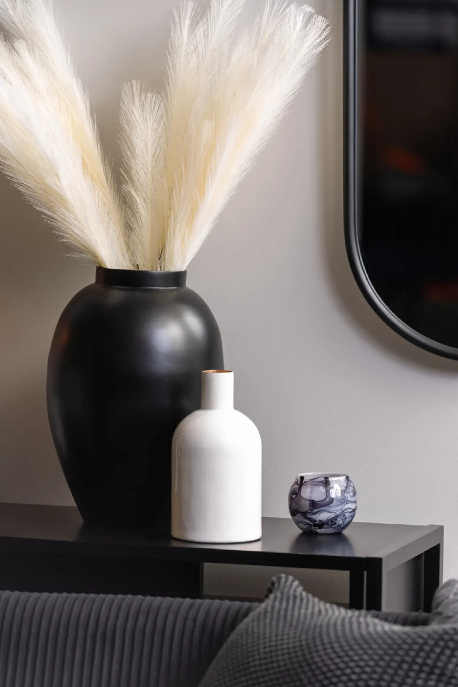 Online Present time - Votive Blended small glass dark grey
