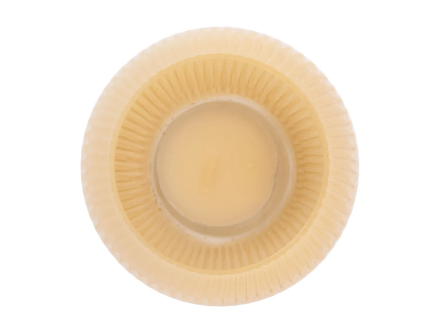 New Present time - Votive Chique Ribbed small glass latte brown