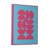Sale Present time - Wall art Geometric soft blue