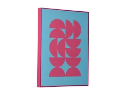 Sale Present time - Wall art Geometric soft blue