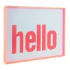 Discount Present time - Wall art Hello large bright pink