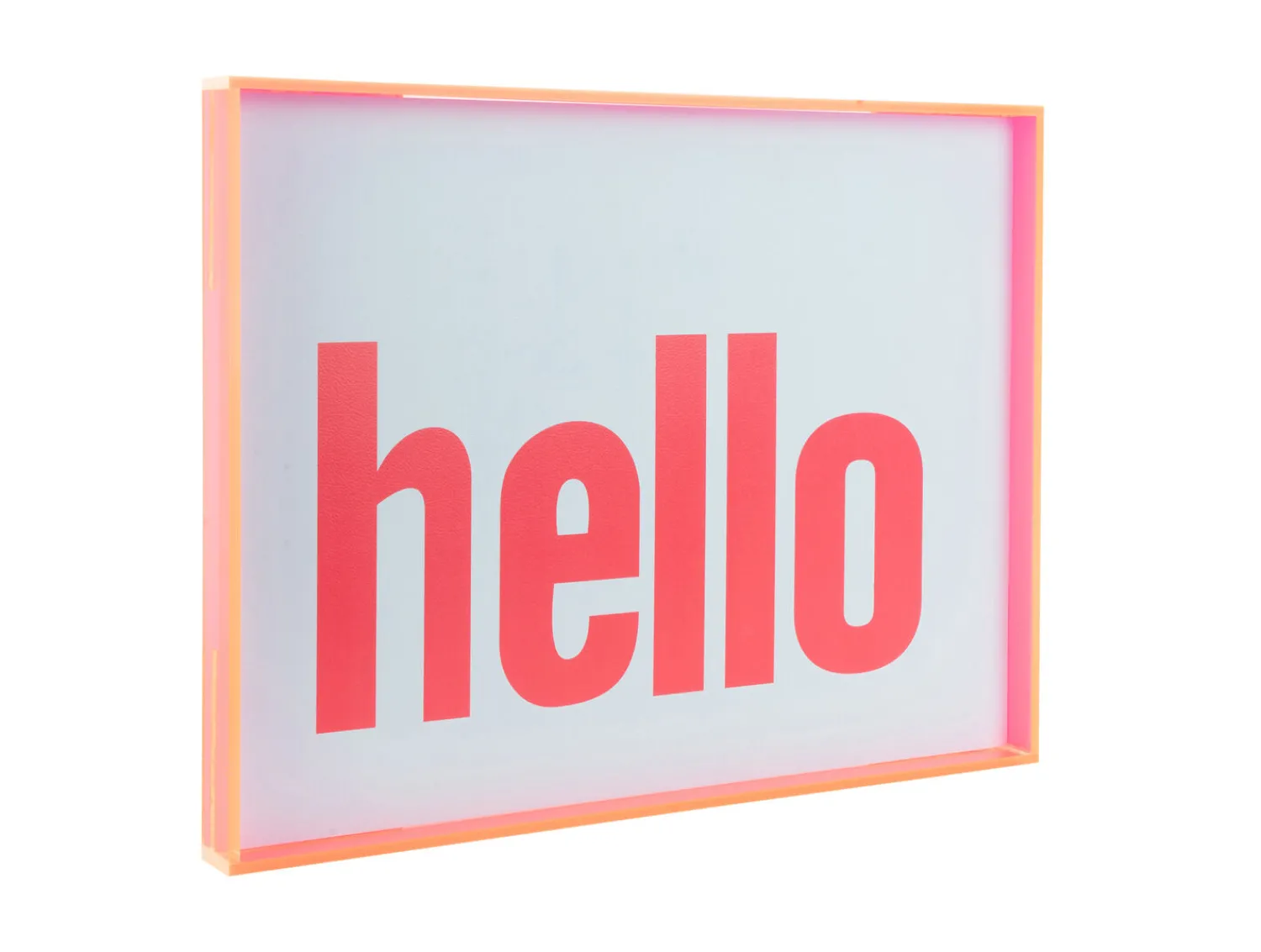 Discount Present time - Wall art Hello large bright pink