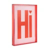 Hot Present time - Wall art Hi medium bright red