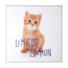 Online Present time - Wall art kitten Limited Edition purple