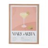 Online Present time - Wall art Margarita peach orange