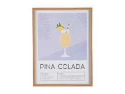 Hot Present time - Wall art Pina Colada soft purple