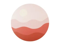 Discount Present time - Wall art Sunset MDF soft pink