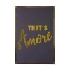 Sale Present time - Wall art That's Amore canvas medium black, gold foil