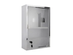 Hot Present time - Wall cabinet Medicine large chrome