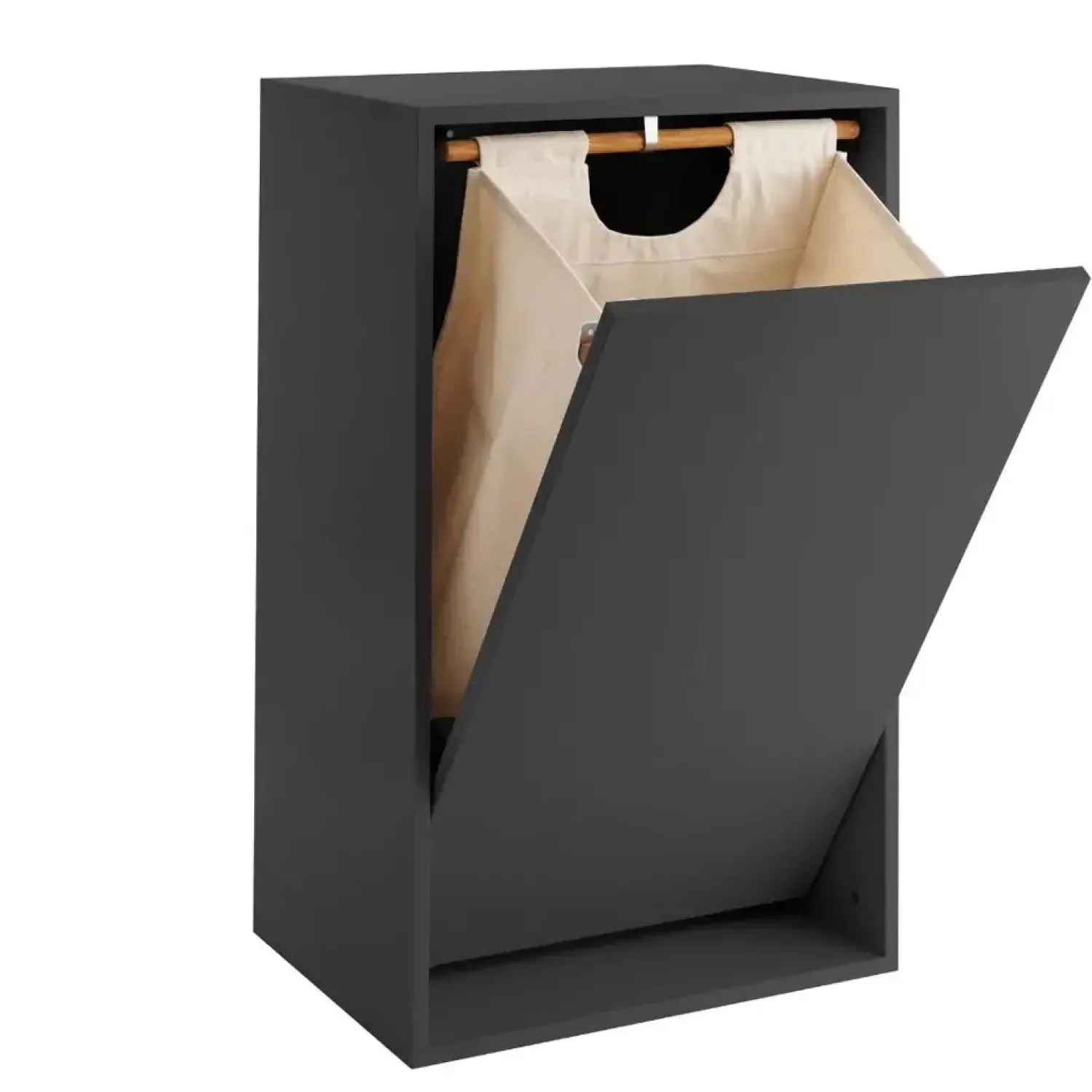 Sale ReCollector - Vasketøjskurv, Sort, Black Raven, bæredygtig