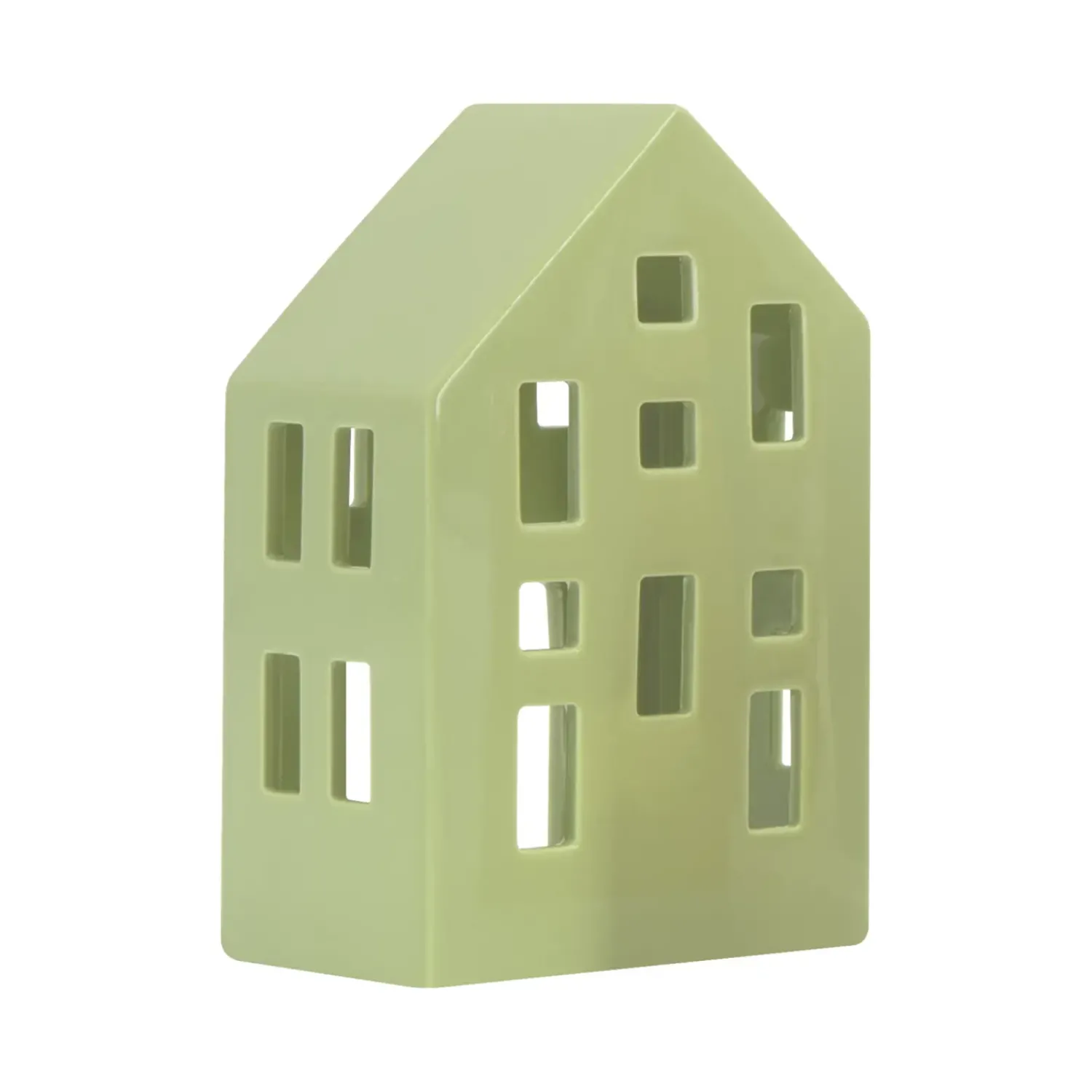 Outlet REMEMBER - Fyrfadslys hus - Nyhavn 'lime'