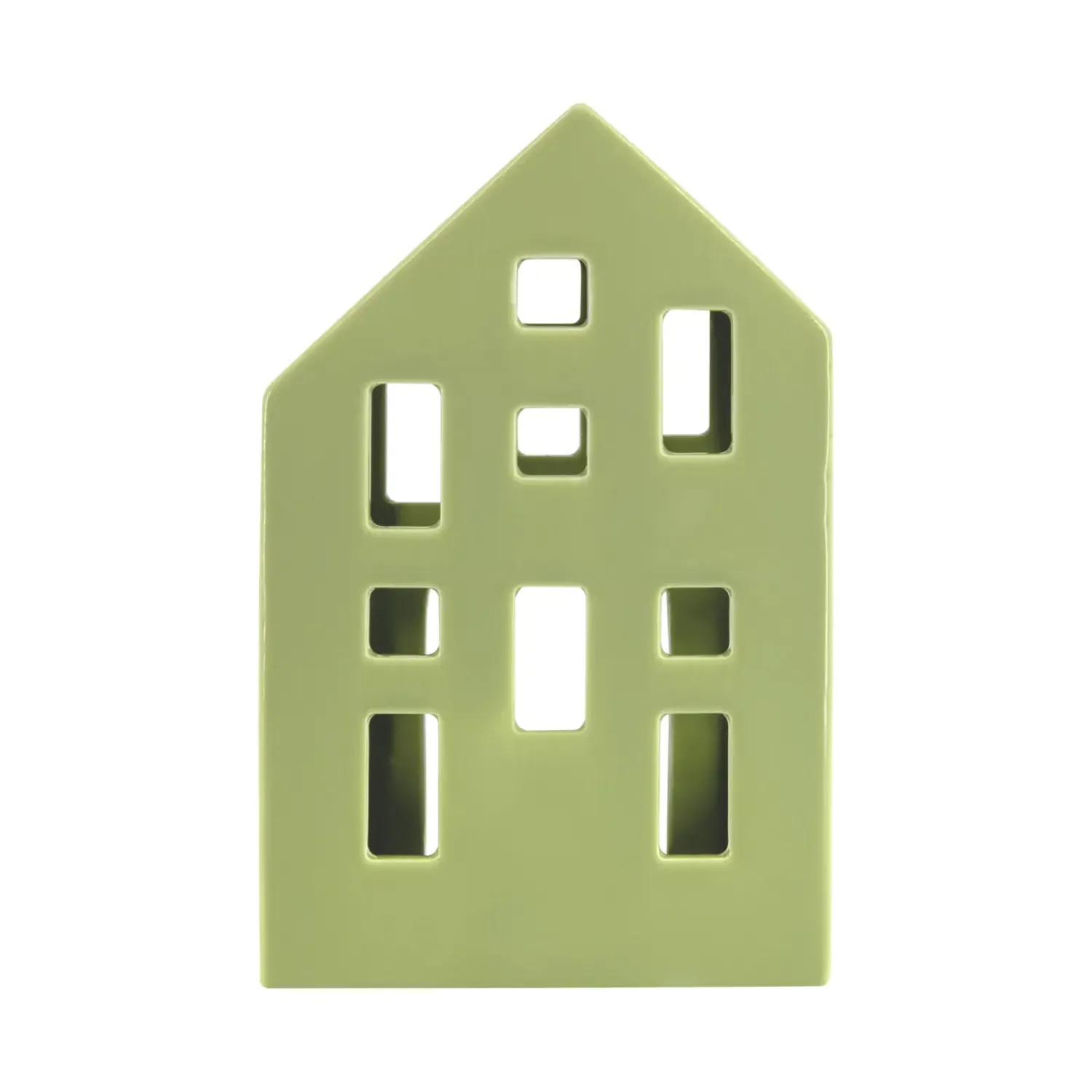 Outlet REMEMBER - Fyrfadslys hus - Nyhavn 'lime'