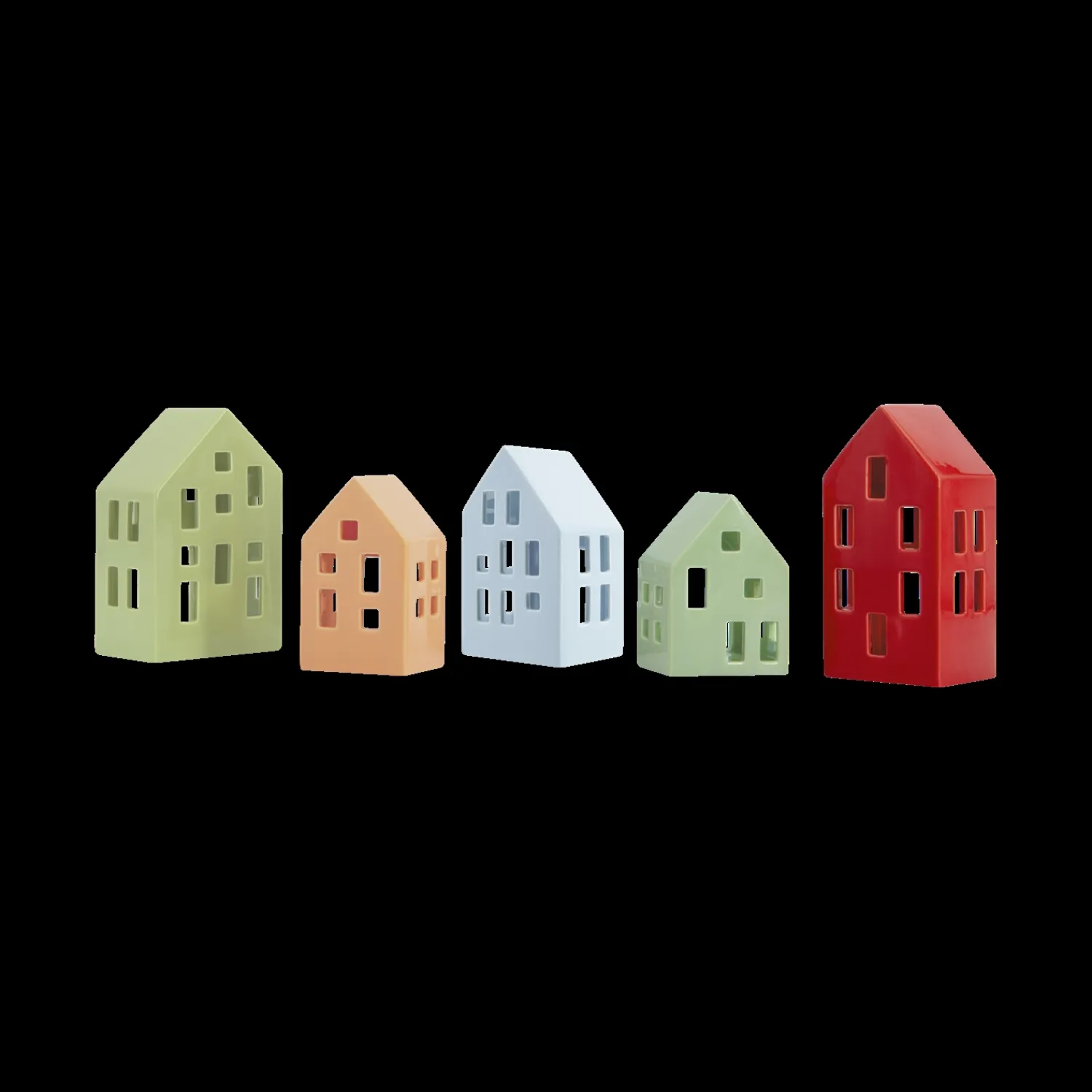 Outlet REMEMBER - Fyrfadslys hus - Nyhavn 'lime'